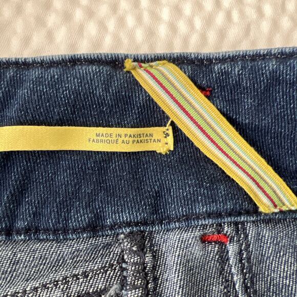 Maeve Anthropologie Jeans Women 29 Junie High Rise Slim Leg Dark Wash 24" Crop - Picture 5 of 11